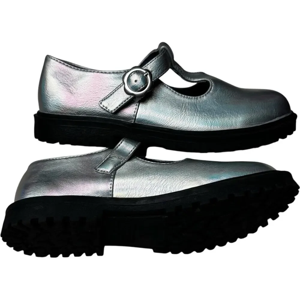 Old Navy Girl's  Secure Strap Low Heel Mary-Jane  Shoes Sz 3 NWT